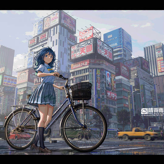 背景, 风景, 女孩子, 都市, 負けヒロインが多すぎる!, 八奈見杏菜