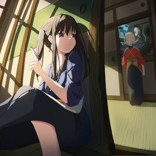 井之上泷奈, 莉可丽丝, 千束×泷奈, 百合, LycorisRecoil, 枪, 制服, 胡桃（Lycoris Recoil）, 女孩子, Lycoris Recoil 1000收藏