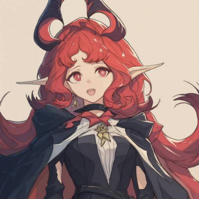 《明日方舟》新干员妮芙头像图片，红头发好帅啊-萌图百科