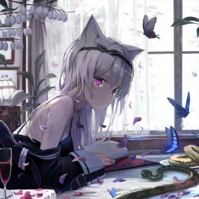 超级可爱的兽耳娘女生头像图片，呆呆又萌萌哒-萌图百科