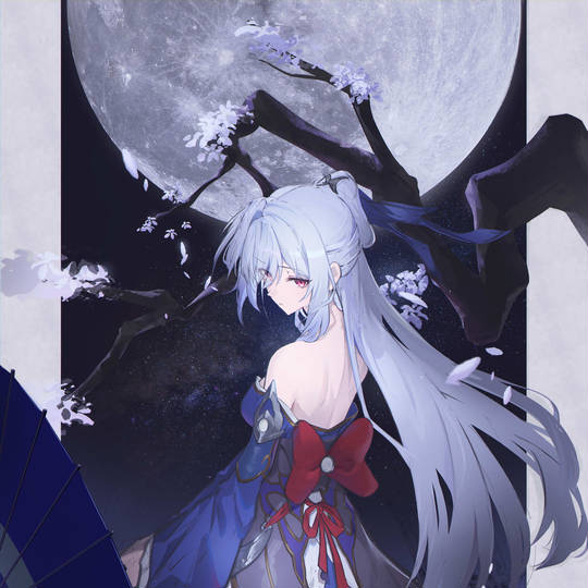 镜流, 崩坏：星穹铁道, 小女孩, 后背, 长发图片