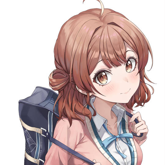 学園アイドルマスター, 花海佑芽, 欧派, 女校学生, 大腿, 巨乳, 佑芽いっパイ, 显性巨乳