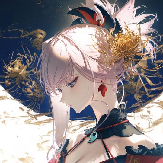 有明日方舟也有fate，画风很高冷的女生头像图片