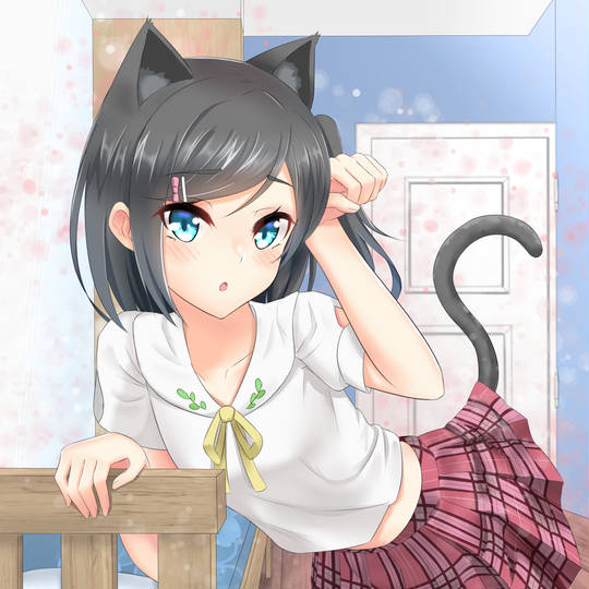 猫耳, 变猫, 小女孩, 筒隐月子, 变态王子与不笑猫图片