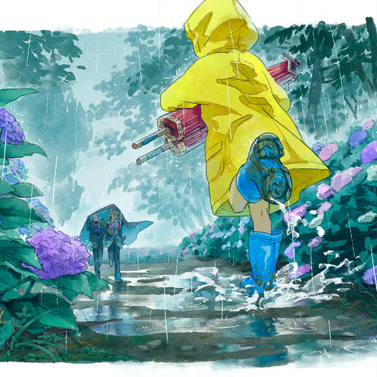 下雨时的头像图片