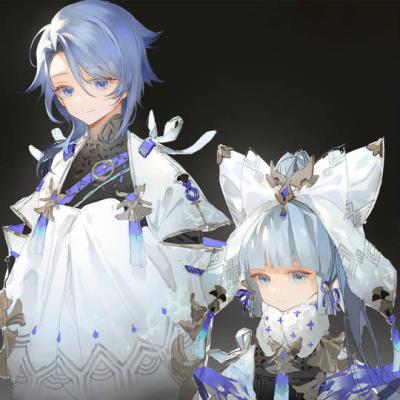最新的p站pixiv原神神里绫华头像图片，绫华小姐、雪中刀、冻冻小圆帽-萌图百科