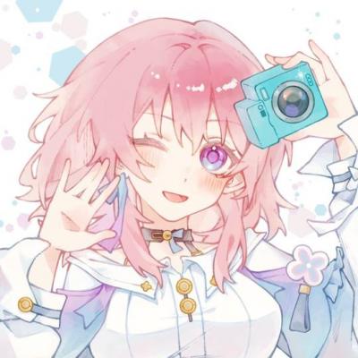 《崩坏：星穹铁道》三月七正方形头像图片，随身不离照相机-萌图百科