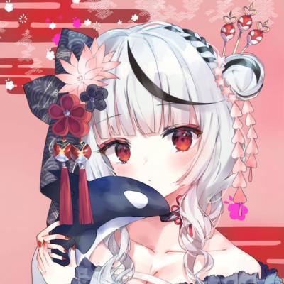 《秘密结社holoX》沙花叉克萝伊头像图片，傲娇、M属性、白发红瞳-萌图百科