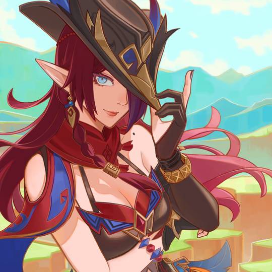 GenshinImpact, chasca, illustration, 原神, 恰斯卡图片