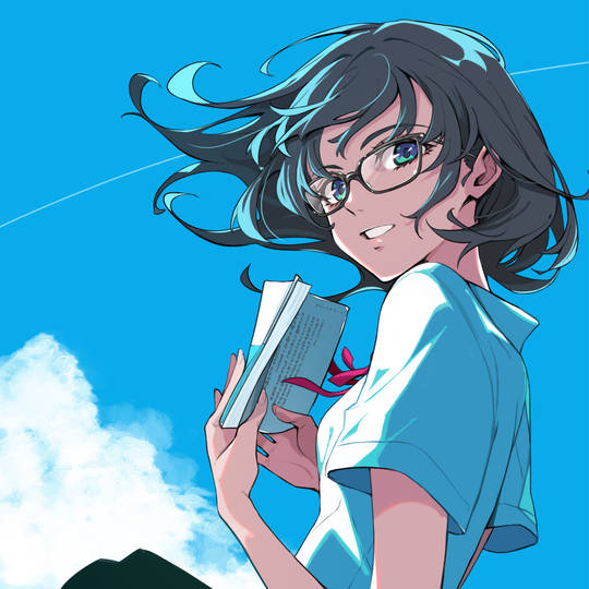 超可爱的眼镜娘女生头像图片
