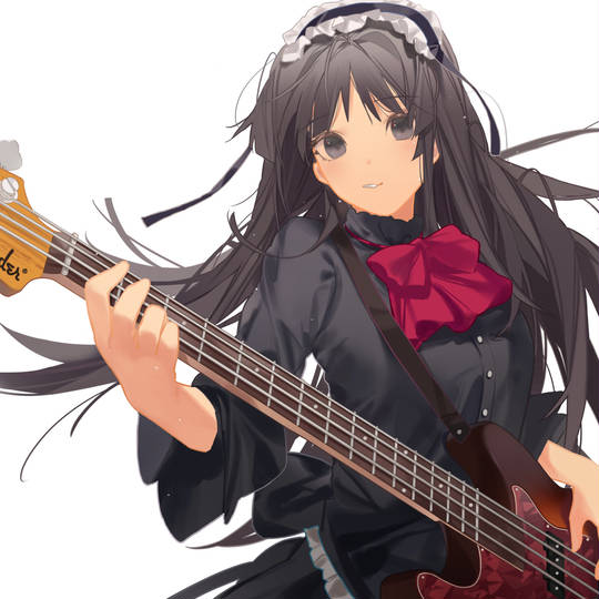 轻音少女, 秋山澪, K-ON!, 吉他, 放学后TEA TIME