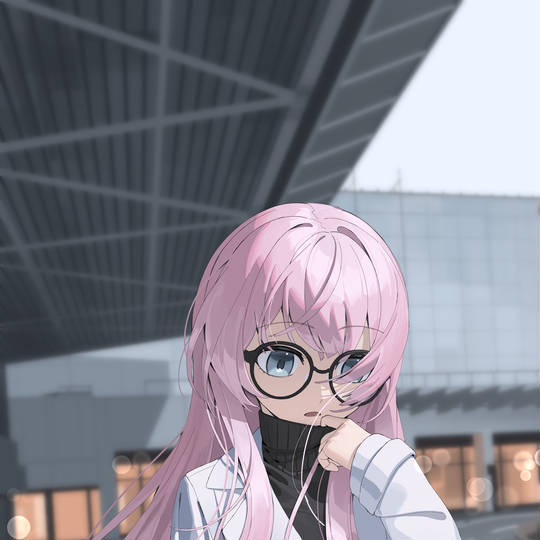 BanG_Dream!, 千早愛音, MyGO!!!!!, 眼镜, 女孩子, 粉色头发