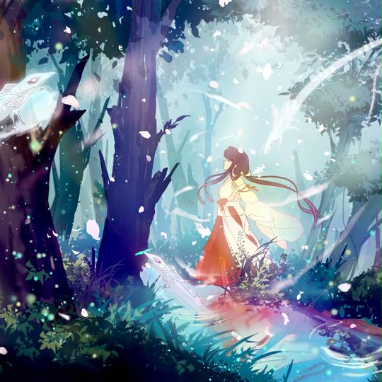 死魂虫, 风景, 巫女, 太美了, 幻想的图片