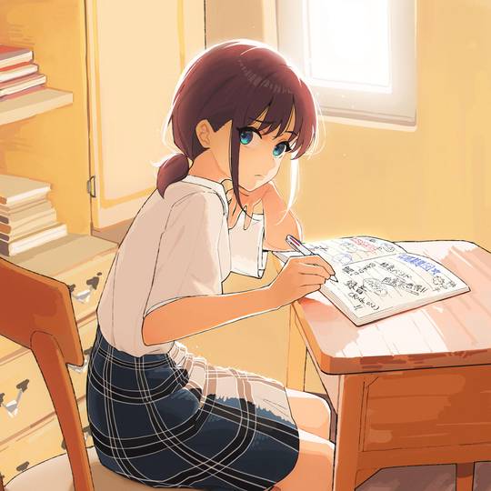 女孩子, 少女, 插画, 白色袜子, 有袜无鞋, GirlsBandCry, 井芹仁菜, ガールズバンドクライ, 2024年時点で17歳