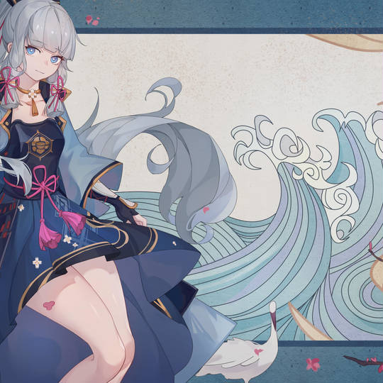 最新的p站pixiv原神神里绫华头像图片