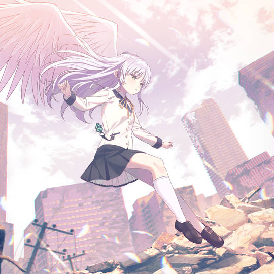 商业绘图, PR, Heaven Burns Red, HEAVEN BURNS RED, AngelBeats!, 立华奏, 天使, AB 1000收藏, ヘブバン1000users入り