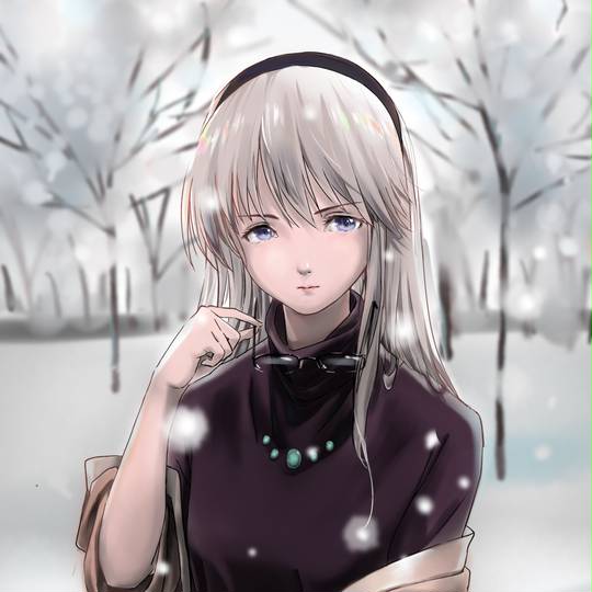 《CLANNAD》坂上智代头像图片，长直、发箍、眼镜-萌图百科