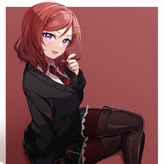 制服配靴子, 西木野真姬, 长筒靴, 西木野真姫诞生祭2023, ネクタイ+カーディガン制服+ブーツ图片