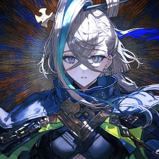 有明日方舟也有fate，画风很高冷的女生头像图片