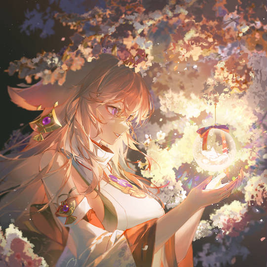 原神, GenshinImpact, 八重神子, yaemiko, merrychristmas, 原神1000收藏