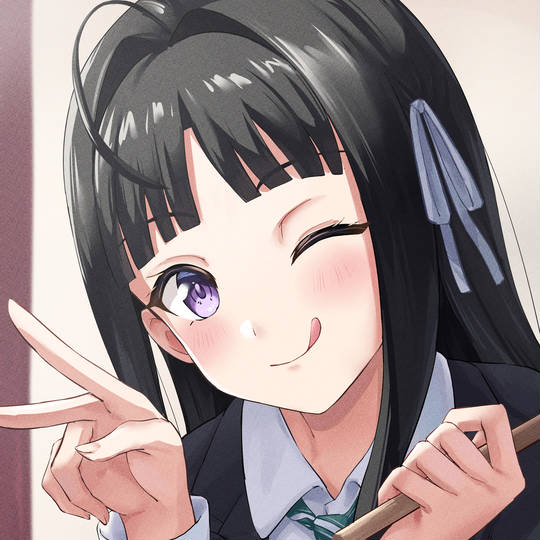 安和すばる, ガールズバンドクライ, 女孩子, 长发, 制服, 舌出し, ガルクラ500users入り, 2024年時点で17歳, 2024年に17歳, 17歳