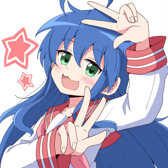 幸运星, 泉此方, 水手服, 肚脐, なきぼくろ, らき☆すた1000users入り, 露肚脐