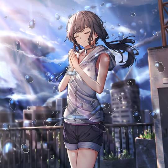 小女孩, 天气之子, 天野阳菜, 无袖图片