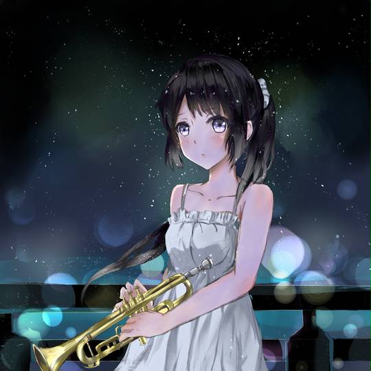高坂丽奈, 吹响吧！上低音号, 吹响吧！上低音号100收藏, 白色连衣裙, 小号