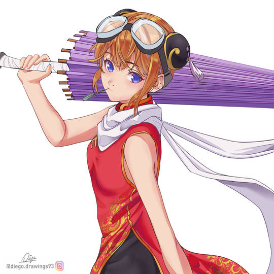 神乐, KAGURA, goggles, 风镜, 银魂图片