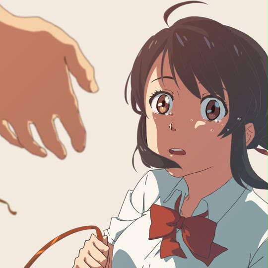 你的名字。, 立花泷, 宫水三叶, 君の名は, 是可爱的男孩子！, 卧槽好可爱, 君の名は。500users入り, 手を差し出す, 手を差し伸べる