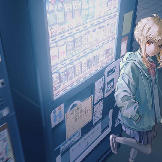 女孩子, Illustration, 伊地知虹夏, ぼっち・ざ・ろっく!, 孤独摇滚, BocchiTheRock, 鈴代紗弓, 孤独摇滚！5000收藏, 自販機