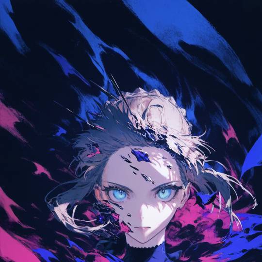 有明日方舟也有fate，画风很高冷的女生头像图片