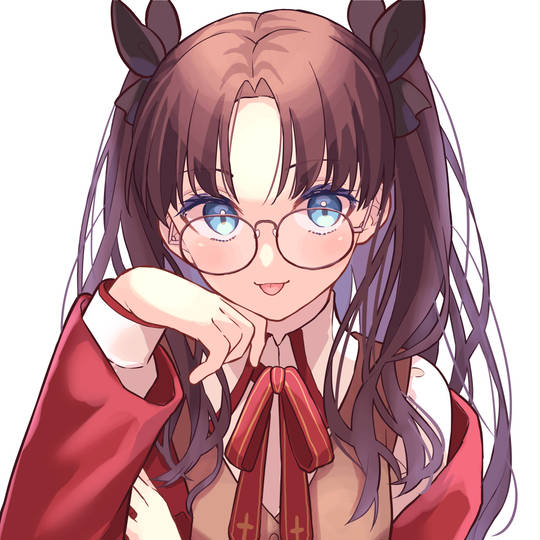 Fate, 远坂凛, それをはずすなんてとんでもない!, CLIPSTUDIOPAINT, 眼鏡/メガネ, fate 10000收藏, 舌出し