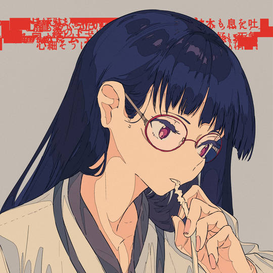 超可爱的眼镜娘女生头像图片