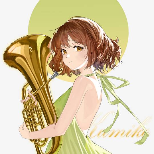 女孩子, 同人, 黄前久美子, 吹响吧！上低音号, 原创, 可爱, euphonium