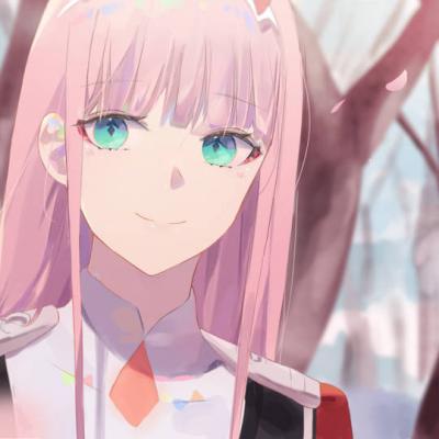 《DARLING in the FRANXX》02头像图片~红色的角的神秘少女-萌图百科