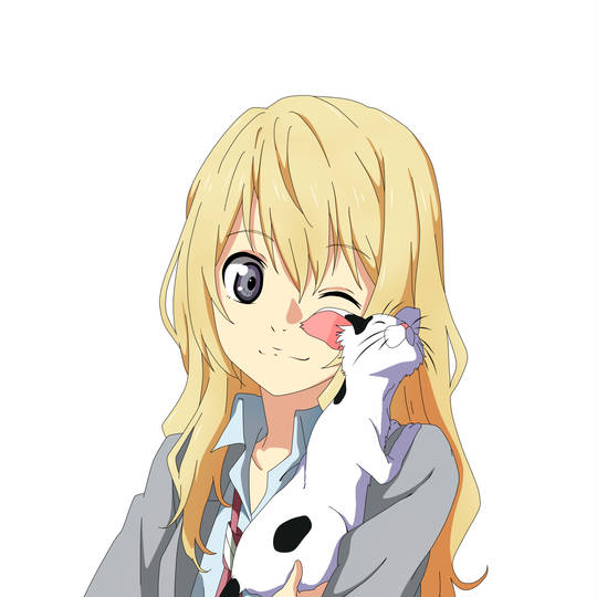 YourLieInApril, 宫园薰, 四月は君の嘘, 制服, 猫, 四月は君の嘘100users入り