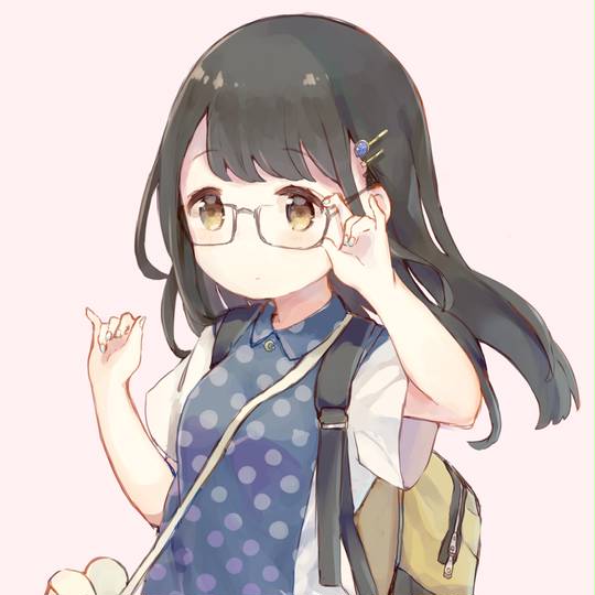 超可爱的眼镜娘女生头像图片