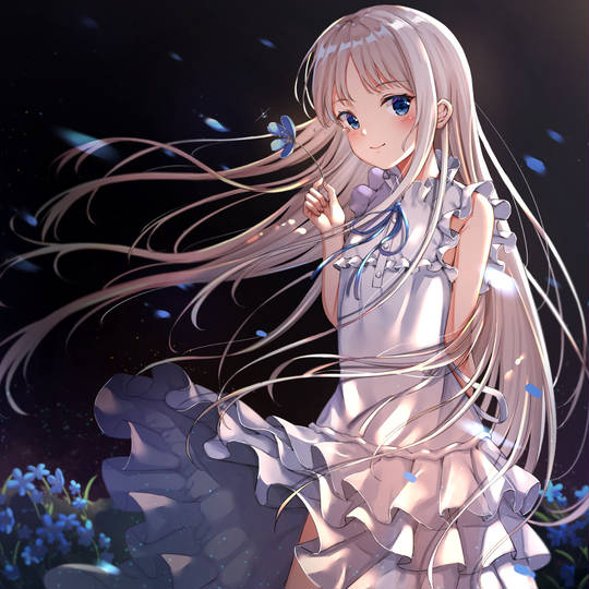 あの花, あの日見た花の名前を僕達はまだ知らない, 面码, 我们仍未知道那天所看见的花的名字。, 本間芽衣子, 白色连衣裙