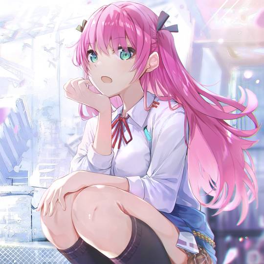 HEAVEN BURNS RED, 逢川惠, 少女, 女孩子, Heaven Burns Red, 女校学生, ヘブバン5000users入り