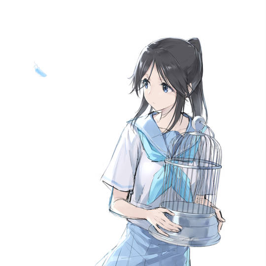莉兹与青鸟, 伞木希美, 马尾, 吹响吧！上低音号, PrayForKyoani, 吹响吧！上低音号1000收藏, 鸟笼