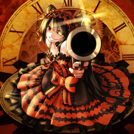ときさき, kurumi, DATE·A·LIVE, 约会, Nightmare, 约会大作战, 女孩子, 时崎狂三, DAL1000users入り