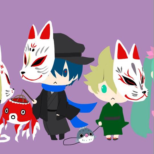 初音一家成员C社6只头像图片