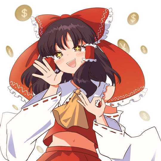 巫女, 巫女服, 小女孩, 东方Project, 博丽灵梦图片