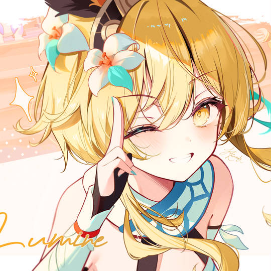 原神, 荧, 小女孩, Lumine, GenshinImpact图片