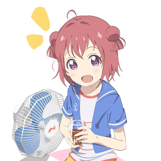摇曳百合, 赤座灯里, 麦茶, 扇風機, 赤脚