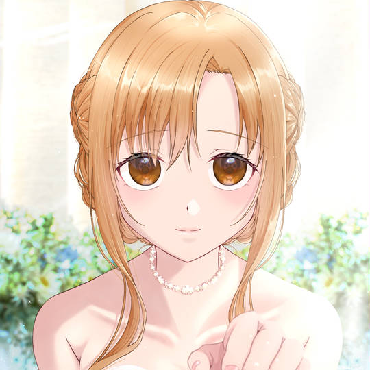結婚式, 亚丝娜, 桐人, SAO, Kirito/Asuna, 桐ヶ谷明日奈, 桐ヶ谷和人, 结城明日奈, 婚纱