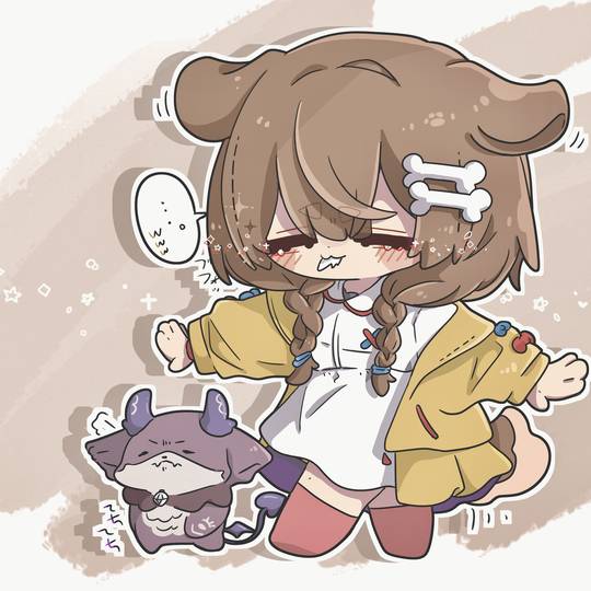 hololive小狗娘戌神沁音可爱头像图片-萌图百科