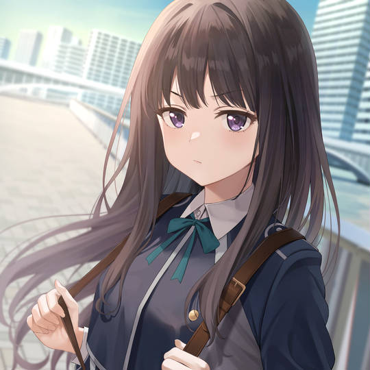 莉可丽丝, 井之上泷奈, 女孩子, 制服, 连衣裙, 紐タイ, リコリス・リコイル10000users入り