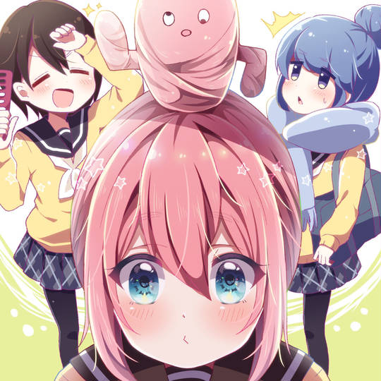 志摩凛, 各务原抚子, 摇曳露营△, Laid-Back Camp, 恵那, 齐藤惠那, しまりんだんご